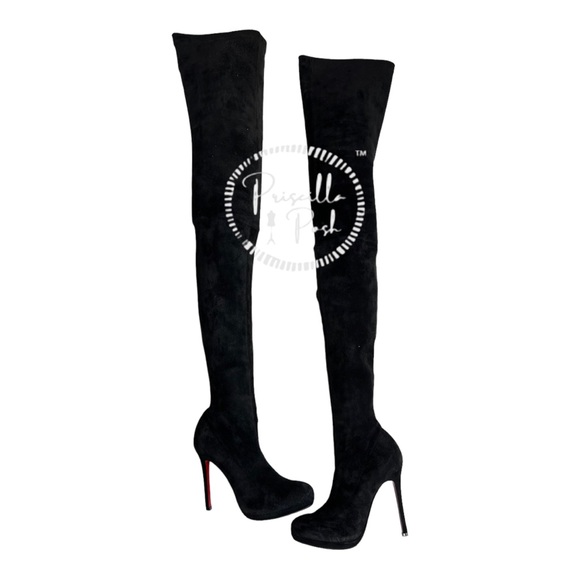 Christian Louboutin
Suede Calfskin Louise XI 120 Thigh High Boots 37.5 - Picture 9 of 16